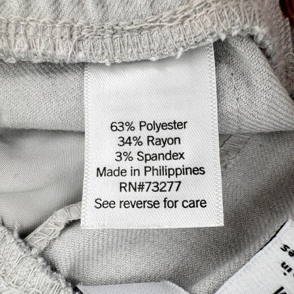 Nine West Womens Gray Elastic Waist Drawstring‎ Jogger Pants Size M
